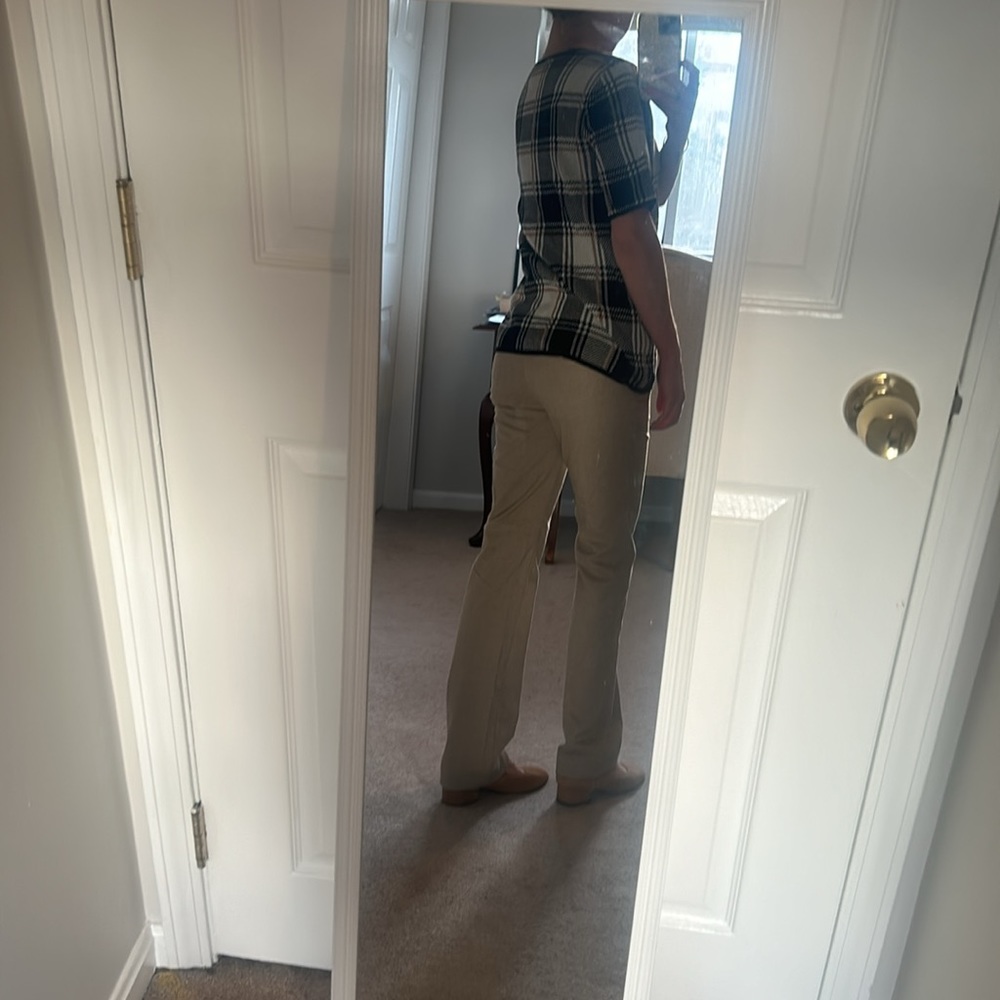 Ann Taylor large petite plaid business top! Will sell entire outfit for $50.